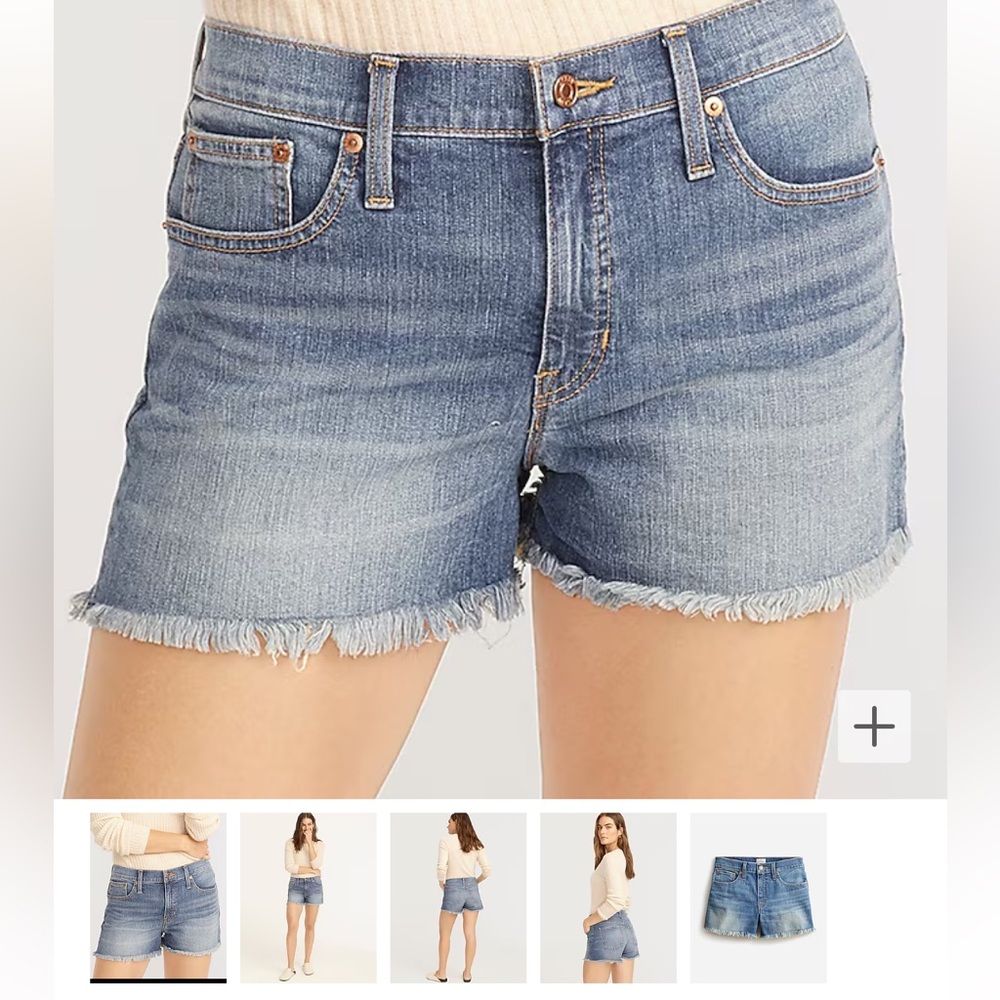 J.Crew mid-rise jeans shorts